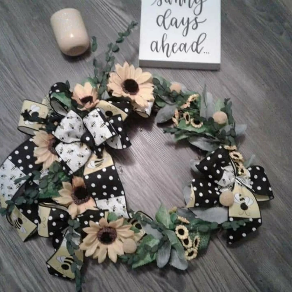 Hand Crafted Fall Seasonal Custom Wreath Special Order Welcome Custom Final Sale